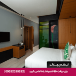 اتاق Sky Classic با تخت دونفره، دکور مینیمال و نور طبیعی در هتل Al Khoory Sky Garden دبی