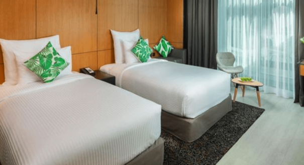 اتاق Terrace با تخت کوئین و تراس اختصاصی در هتل Al Khoory Sky Garden دبی