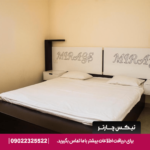 اتاق دبل در هتل Mirage Yerevan با تخت دو نفره، دکوراسیون مدرن و نور طبیعی
