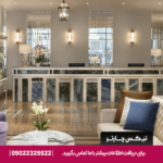 لابی مجلل هتل بارسلو استانبول با طراحی مدرن، نورپردازی چشم‌نواز و پلکان مرکزی.​